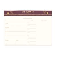 DesignWorks Ink Cloth Undated Post Bound Weekly Planner, Eggplant- Day Planner No. 5