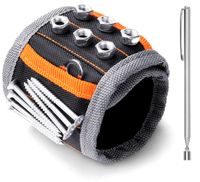 HORUSDY Magnetic Wristband,with Strong Magnets for Holding Screws, Nails, Drilling Bits, of The Best Christmas Day Tools for Men (Gift)
