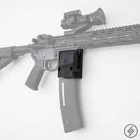 "Standard" Rifle + PMAG Wall Mount | Display Storage Organization System | Unique Low Profile Design | Gun Safe Wall Garage | Gun Room Mounting Solution | Spartan Mounts