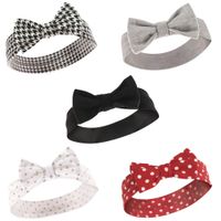Hudson Baby Unisex Baby Cotton and Synthetic Headbands, Houndstooth, 0-24 Months