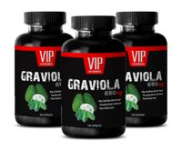 Graviola Soursop Supplement - Soursop Graviola Immune and Mood Support (3 Bottles 300 Capsules)