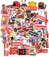 Fashion Supreme and Brand Stickers(100pcs),Decals for Cars Skateboard Motorcycle Bicycle Skateboard Graffiti Patches Stickers for Adults