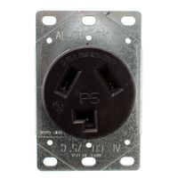 PASS & SEYMOUR 3860 Single Flush Dryer Receptacle