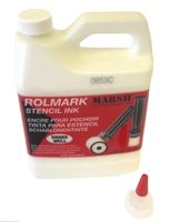 MARSH Rolmark Stencil Ink, 1 qt Can, White