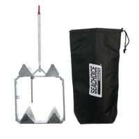 Seachoice 43780 Hot-Dipped Galvanized Steel Fold-and-Hold Anchor with Storage Bag, 19 Pounds