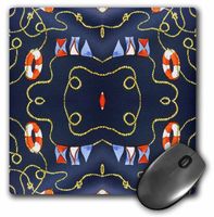 3dRose LLC 8 X 8 X 0.25 Inches Nautical Lifesavers Mouse Pad (mp_23987_1)