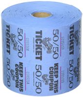 Blue 50/50 Raffle Tickets : roll of 1000