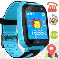 iGeeKid Kids Smart Watch GPS Tracker - [SIM Card Provide] Phone Watch for 3-12 Year Old Boys Gifts, 1.5 Inch IPS Touch Screen- Two Way Call- Camera- Game- Alarm Clock- Child Safety Choice