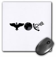 3dRose LLC 8 x 8 x 0.25 Inches Mouse Pad, EGA (mp_45108_1)