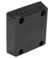 Vestil B-1213-4 Rubber Molded Dock Bumper, Rectangular, 13" Height, 12" Width, 4" Depth
