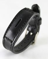 Fitbit Flex 2 Real Leather Band - Replacement Band For Fitbit Flex 2 - Full Grain Fit Bit Flex band (Black, Medium)