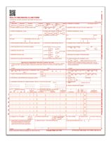 TOPS Health Insurance Claim Forms for Laser Printer, 8.5 x 11 inches, 500 Sheets per Pack (50126RV)