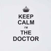 3dRose Greeting Cards, 6 x 6 Inches, Pack of 6, Keep Calm I Am the Doctor (gc_194475_1)