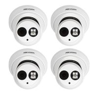 Hikvision DS-2CD2342WD-I 4MP EXIR Network Turret IP Camera Security Surveillance Camera 2.8mm Lens Day/Night 1080P English Version Unlimited Upgrade Firmware(4 pieces)