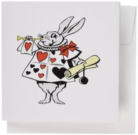 3dRose Set of 12 Greeting Cards, Rabbit from Alice in Wonderland (gc_100937_2)
