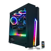 Gaming PC Desktop Computer Intel i5 3.10GHz,8GB Ram,1TB Hard Drive,Windows 10 pro,WiFi Ready,Video Card Nvidia GTX 650 1GB, 3 RGB Fans with Remote