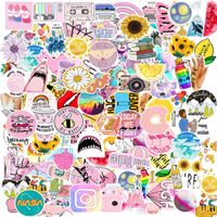 Watter Bottles Stickers for Vsco Girls(Big 100 pcs) Aesthetic Stickers for Teens,Girls,Luggage Bicycle Notebooks,Computers,Phone,Cars 100% Vinyl