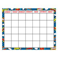 Teacher Created Resources Superhero Calendar Chart (7569)