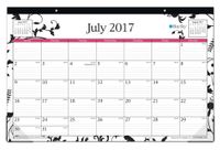 Blue Sky 2017-2018 Academic Year Monthly Desk Pad Calendar, 17" x 11", Analeis