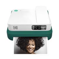 KODAK Smile Classic Digital Instant Camera with Bluetooth (Green) 16MP Pictures, 35 Prints Per Charge - Includes Starter Pack 3.5 x 4.25 Zink Photo Paper, Sticker Frames Edition