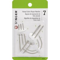SINGER 01025 Heavy Duty Household Hand Needles, 1 Canvas, 1 Carpet, 1 Leather, 1 Sacks, 1 Sail, 2 Upholstery