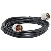 Low Loss Coax Cable, 10FT(3m) N Male to Male Connector Coaxial Cable 50 Ohm Low Loss for Signal Booster, Antenna, AMP, Router, Satellite Dish