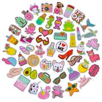 Stickers for Water Bottles, 50 Pcs/Pack Girls Stuff, Cute Waterproof Trendy Stickers for Teens, Hydro Flask, Snowboard, Laptop, Phone, Travel Durable Vinyl, DIY Party Decals (Multicolor - 1)