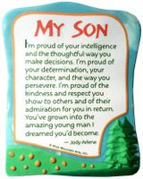 Sculpted Magnet: My Son, I'm So Proud of You, 3.0" x 3.5"