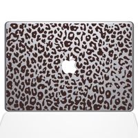 The Decal Guru 2047-MAC-13A-BRO Leopard Spots Decal Vinyl Sticker, Brown, 13" MacBook Air