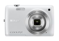 Nikon COOLPIX S4300 16 MP Digital Camera with 6x Zoom NIKKOR Glass Lens and 3-inch Touchscreen LCD (White)