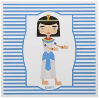 3dRose Egypt representation by a girl dressed as ancient egyptian people - Greeting Cards, 6 x 6 inches, set of 12 (gc_160611_2)