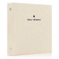 Ablus 100 Pockets Mini Photo Album - Fits for Fujifilm Instax Mini 9 Mini 8 Mini 90 Mini 25, Polaroid Snap PIC-300, Kodak Mini 3-Inch Film (100 Pockets, Beige)