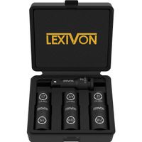 LEXIVON Impact Socket Set, 6 Total Lug Nut Size | Innovative Flip Socket Design Cover Most Commonly Inch & Metric Used Sizes | Cr-Mo Steel = Fully Impact Grade (LX-111)