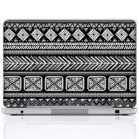 Meffort Inc 15 15.6 Inch Laptop Notebook Skin Sticker Cover Art Decal (Included 2 Wrist pad) - Black Gary Pattern A