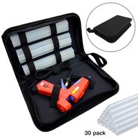 Hot Glue Gun,30W High Temp Heavy Duty Hot Melt Glue Gun Kit with 30pcs Glue Sticks(7.2'' x 0.27") for DIY Projects, Arts and Crafts, Home Quick Repairs & Sealing, Artistic Creation (Orange)