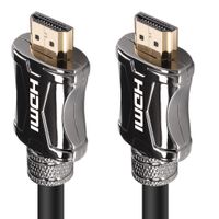 KIN&P HDMI Cable 15ft (5m) gun black Ultra High Speed HDMI cables 2.0/1.4a Support 3D 2160P, HD 4k,PS4,SKY,Ethernet,Audio Return Channel,Lossless Audio and Video Transmission- Full Hd [Latest Version]