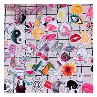 Cute Water Bottle Stickers for Girl, VSCO Laptop Computer Skateboard Luggage Guitar Notebook Decal 50pcs Pack