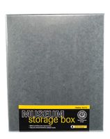Lineco 8x10 Blue/Gray Drop Front Archival Storage Box. Acid-Free w/Metal Edge. Lignin-Free. Protects Documents and Prints from Fade or Discolor; Picture Longevity, Crafts, DIY. 733-0008