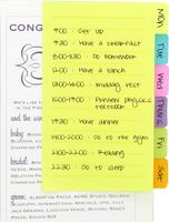 4A Divider Sticky Notes,4 x 6 Inches,Neon Assorted,Lined,10 Sheets/Divider,6 Divders/Pack,Self-Stick Notes,60 Sheets Total,4A 40623