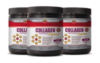 Skin Nail and Hair Formula - Collagen PEPTIDES HYDROLYZED Powder - hydrolyzed Collagen Supplements Capsules - 3 Bottles 3 LB (1362 Grams)