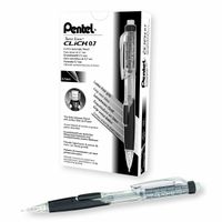 Pentel Twist-Erase CLICK Mechanical Pencil (0.7mm) Assorted Barrel Colors, Color May Vary, Box of 12 (PD277TA)