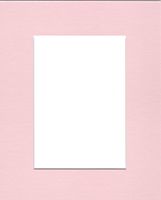 16x20 Baby Pink Picture Mats with White Core Bevel Cut for 11x14 Pictures