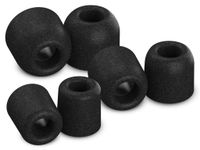 Comply Isolation T-600 Memory Foam Earphone Tips, Noise Cancelling Soft Replacement Earbud Tips, Secure Fit (S/M/L, 3 Pair)