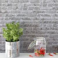 Timeet 17.7x196.9 inch Brick Peel and Stick Wallpaper Self-Adhesive Film Brick Textured Wallpaper Removable Film for Room Decor