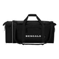 NFL Cincinnati Bengals NFL Steal Duffel, Black, Measures 28" in Length, 11" in Width & 12" in Height