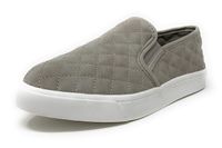 Soda Women's Preforated Slip On Sneakers (9, GRAYAL)