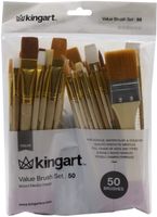 KingArt 230-50 Mixed Media Value Paint Brush Set, 50 ea