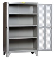 Little Giant SSLP3-A-2448 High Visibility Storage Cabinet with 3 Adjustable Shelves, 48" Width x 78" Height x 24" Depth