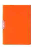 DURABLE Report Cover with SWINGCLIP, Letter-Size, Holds Up to 30 Pages, Clear Cover/Orange, 25 per Box (225409)