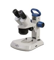 ACCU-Scope EXS-210 Series Stereo Microscope, 1X and 3X Objectives, Rechargeable, LED, Model EXS-210-13, Cast Aluminum Alloy